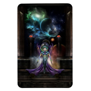 Imán La Elegancia Del Retrato Fractal De Trilia