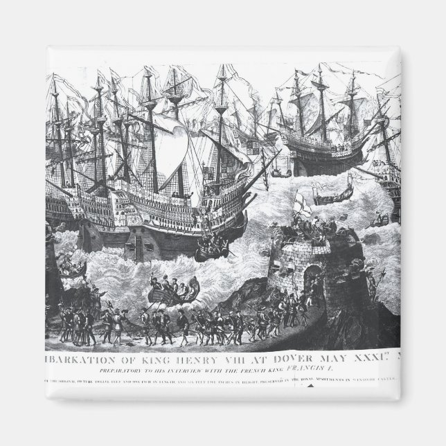 Imán La embarcación de Enrique VIII en Dover (Frente)