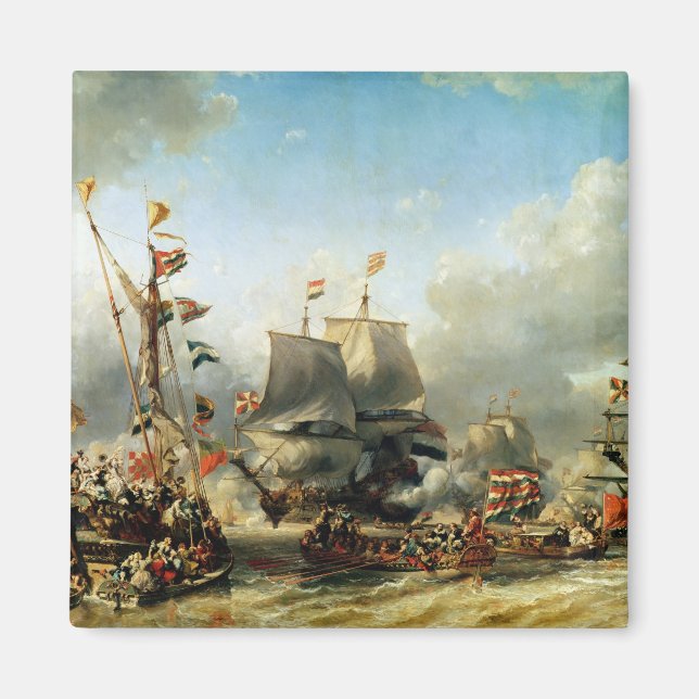 Imán La Embarcación de Ruyter y William de Witt (Frente)