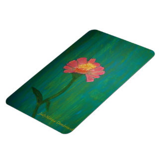 Imán La encantadora zinnia rosa