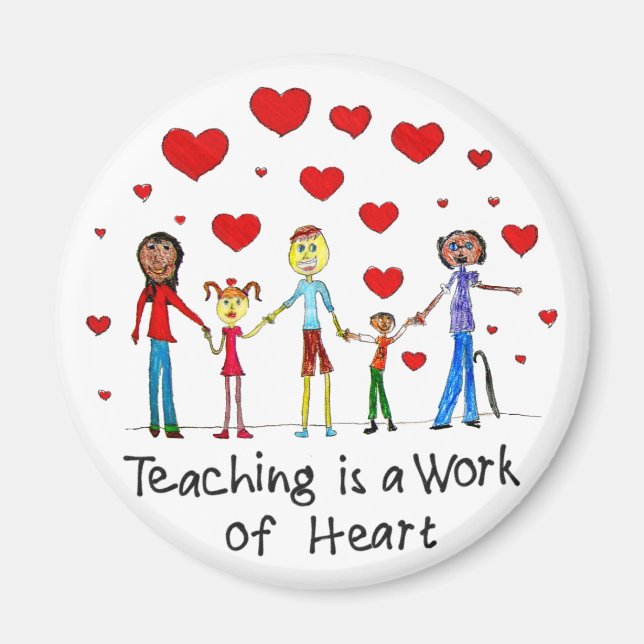 Imán La enseñanza es una obra de Heart Magnet (Frente)