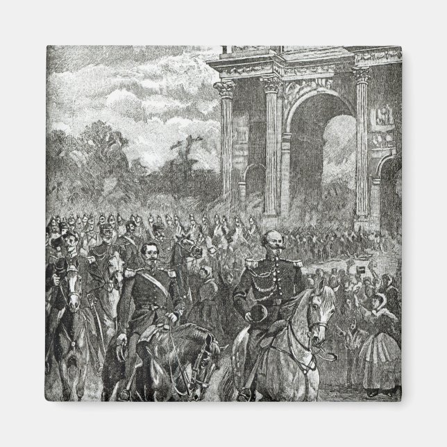 Imán La entrada de Napoleón III y de Víctor Emmanuel (Frente)
