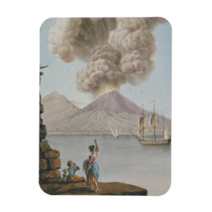 Imán La erupción de Vesuvio, el lunes 9 de agosto de