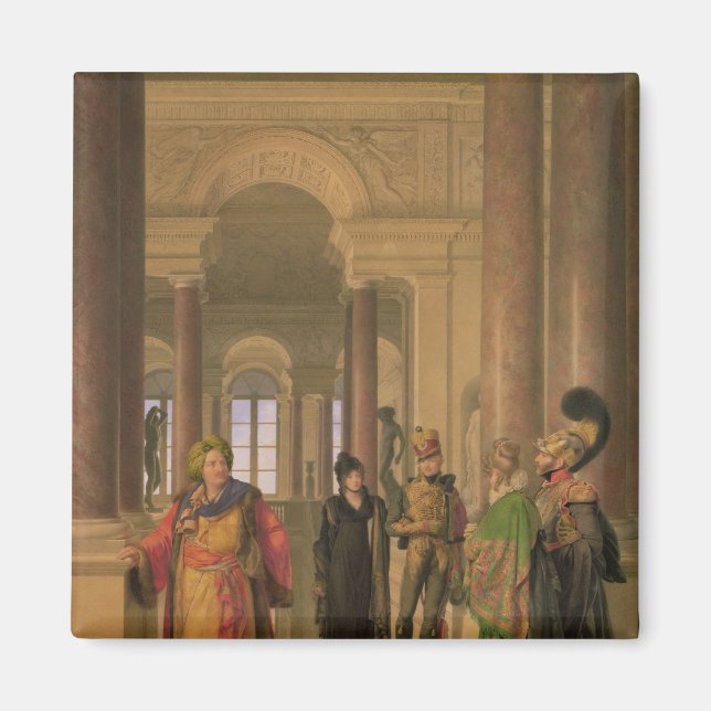 Imán La escalera principal del Louvre, 1817 (Frente)