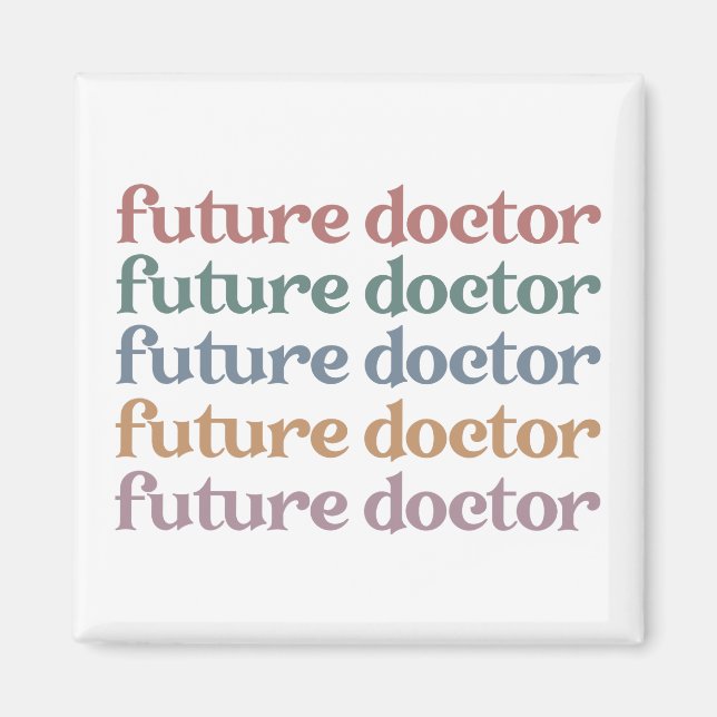 Imán La escuela de medicina del futuro Médica el regalo (Frente)