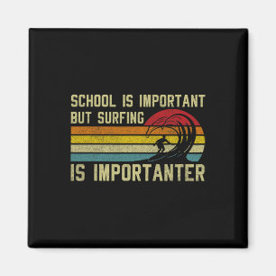 Imán La escuela de surfistas divertidos es importante p