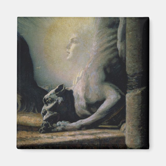 Imán La Esfinge y la Chimera, 1906 (aceite sobre lienzo (Frente)
