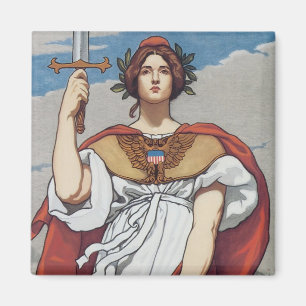 Imán La espada está dibujada, la marina la sostiene