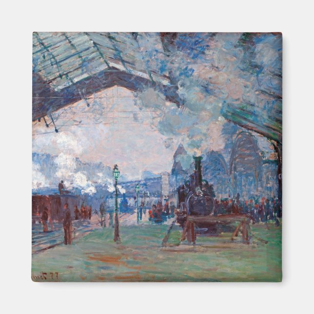 Imán La estación de Saint-Lazare, Monet (Frente)