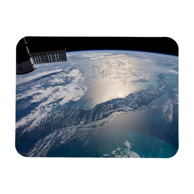 Imán La Estación Espacial Internacional Sobre El Atlánt (Horizontal)