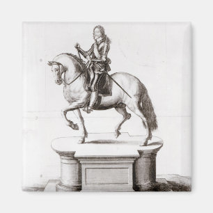 Imán La estatua de rey Charles en la cruz de Charing
