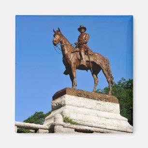 Imán La estatua de Ulises S. Grant encima del Grant