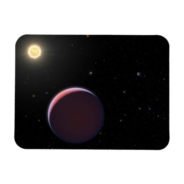 Imán La Estrella Del Sol Kepler 51 Y Tres Planetas Giga (Horizontal)