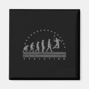 Imán La Evolución de Badminton Transbordador Retro Badm