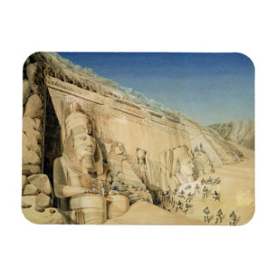 Imán La excavación del gran templo de Ramesses II,