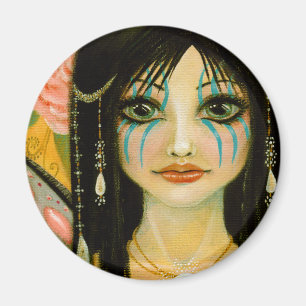 Imán La Faerie de la cara azul