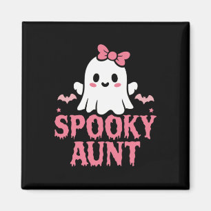 Imán La familia de la tía guapa rosada, fantasma blanco