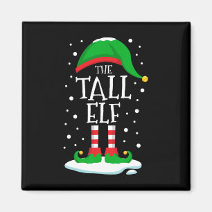 Imán La familia de Navidades Elfos de Tall