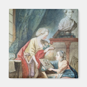 Imán La familia de Necker en 1780