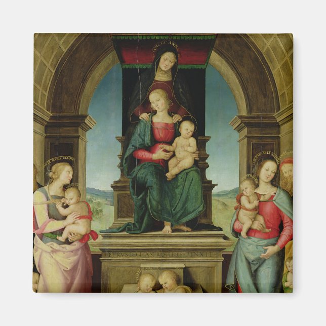 Imán La familia de Santa Ana, c.1507 (Frente)