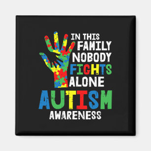 Imán La familia del rompecabezas del puzzle de la conci