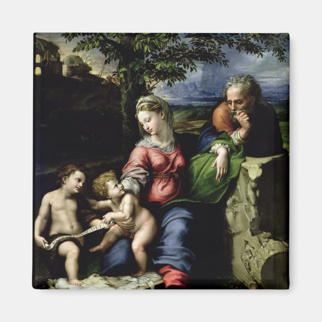 Imán La familia sagrada del roble, c.1518 (Frente)
