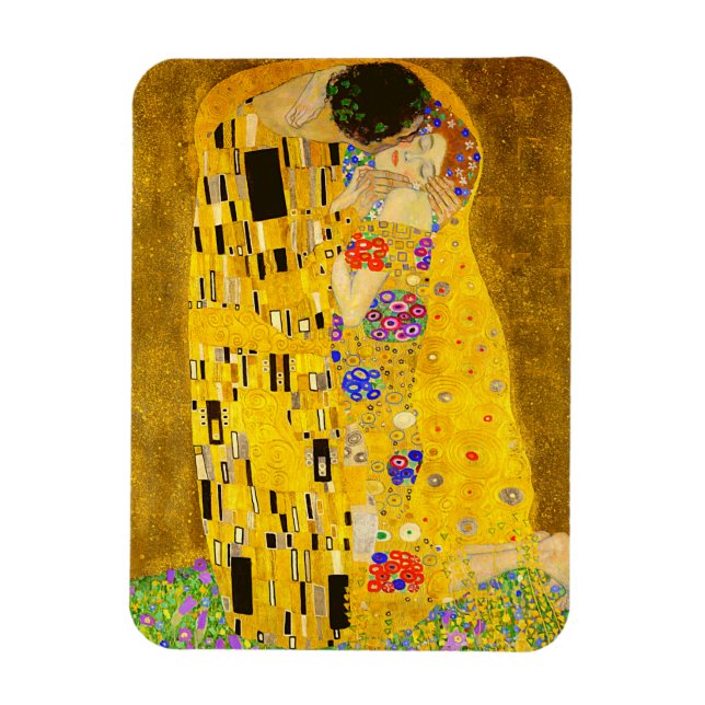 Imán La famosa pintura de Gustav Klimt en The Kiss. (Vertical)