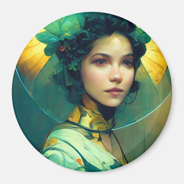 Imán La Fantasía Headdress (Frente)