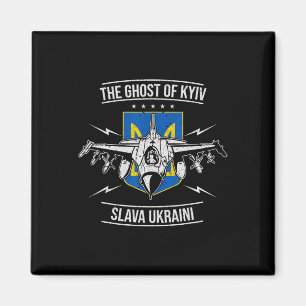 Imán La fantasma de Kiev Apoya camiseta de Ucrania #now