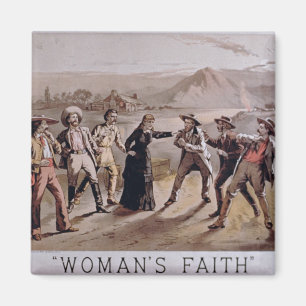 Imán La "fe de la mujer" (litho del color)