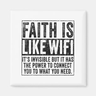 Imán La Fe Es Como La Wifi Dios Jesús Religioso Cristia