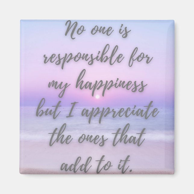 Imán La felicidad comienza dentro, crece con la conexió (Frente)