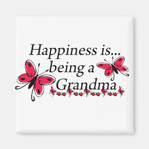 Imán La Felicidad Es Ser Una Abuela MARIPOSA