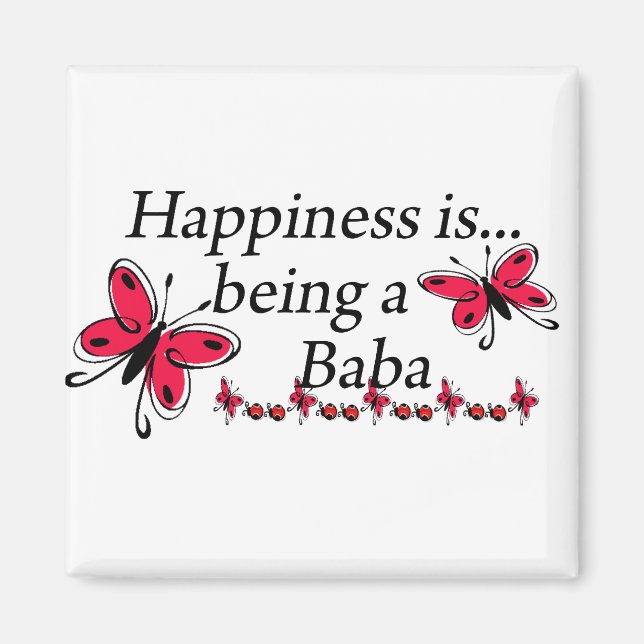 Imán La Felicidad Es Ser Una Mariposa Baba (Frente)