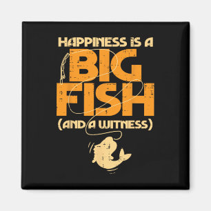 Imán La Felicidad Es Un Gran Testigo De Peces Hombres D