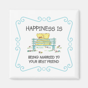 Imán La felicidad está siendo casada con su mejor amig