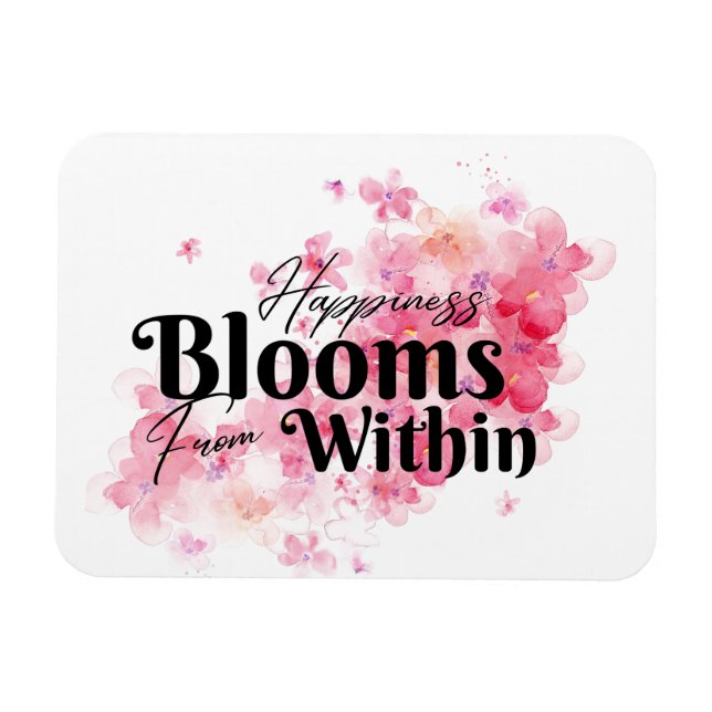 Imán La felicidad florece desde adentro (Horizontal)