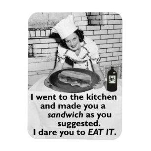 Imán La feminista divertida me hace un bocadillo