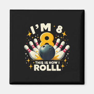 Imán La fiesta de cumpleaños de los niños de los bolos
