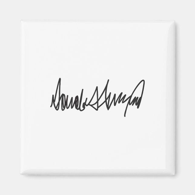 Imán La firma Donald John Trump (Frente)