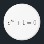 Imán La fórmula Euler<br><div class="desc">Muestra tu amor por las matemáticas y tu apreciación por tu educación matemática con este tabernáculo de sutileza. La identidad de Euler involucra los números especiales 0 y 1 y relaciona los números trascendentales e y pi con enteros. Esto se debe a la identidad de Euler, que en sí misma...</div>