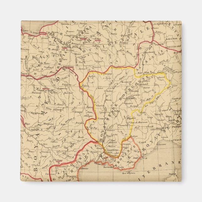Imán La France a la mort de Clovis en 510 (Frente)