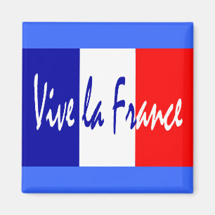 Imán La Francia - roja, bandera francesa blanca, azul