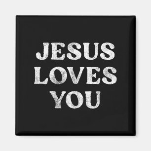 Imán La Frase Jesús Te Ama En Un 