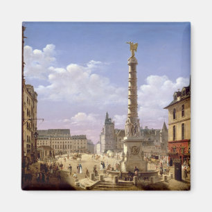 Imán La fuente en el lugar du Chatelet