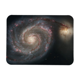 Imán La galaxia del Remolino M51 & Compañera en el espa