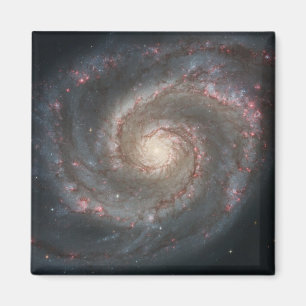 Imán La galaxia Whirlpool M51 y la compañera en el espa