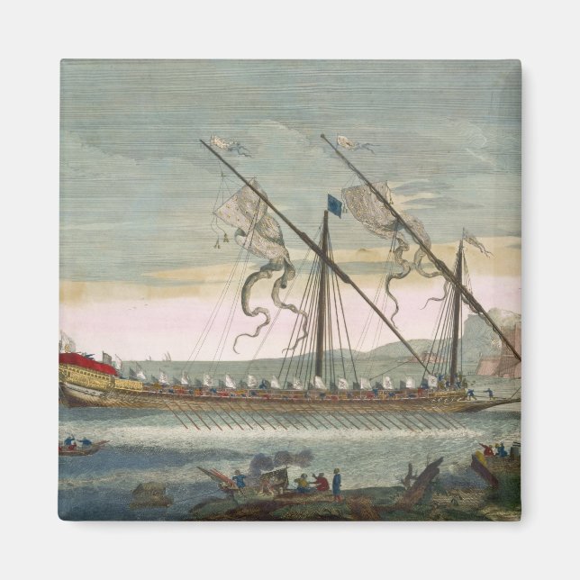 Imán La galera de plomo en marcha por el aire, de 'Le N (Frente)