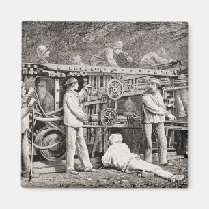 Imán La Galería Avanzada en el lado francés del Mon