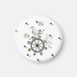 Imán La Gaviota Golpeando Un Paseo